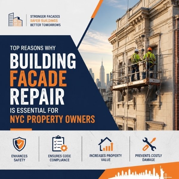 Building façade repair in NYC